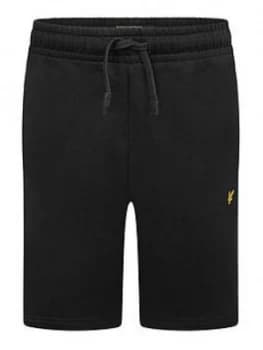 Image of Lyle & Scott Boys Classic Jog Shorts - Black, Size 5-6 Years