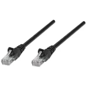 Image of Intellinet Network Patch Cable Cat5e 20m Black CCA U/UTP PVC RJ45 Gold Plated Contacts Snagless Booted Lifetime Warranty Polybag