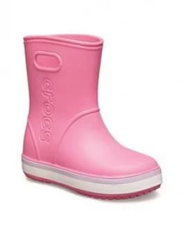 Image of Crocs Girls Crocband Rainboot - Pink