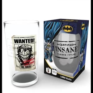Image of DC Comics The Joker Insane Large Glass