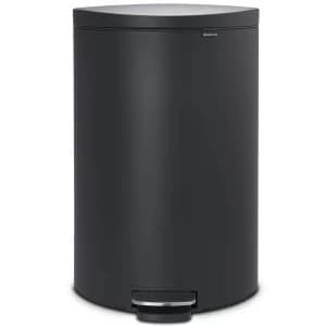 Image of Brabantia FlatBack+ Space Saving Pedal Bin 40 Litre Mineral Infinite Grey