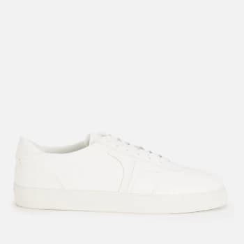 Image of Ted Baker Mens Robbert Leather Cupsole Trainers - White - UK 8