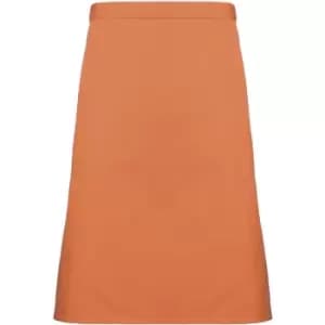 Image of Premier Ladies/Womens Mid-Length Apron (Pack of 2) (One Size) (Terracotta) - Terracotta