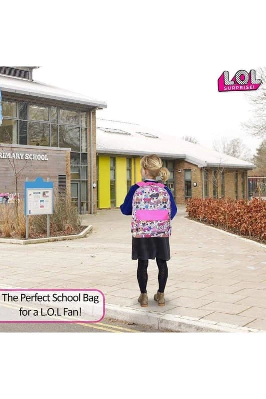 Image of L.O.L. Surprise All-Over Dolls Print School Backpack Pink female