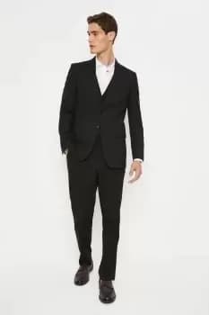Image of Mens Plus And Tall Tailored Black Suit Trousers