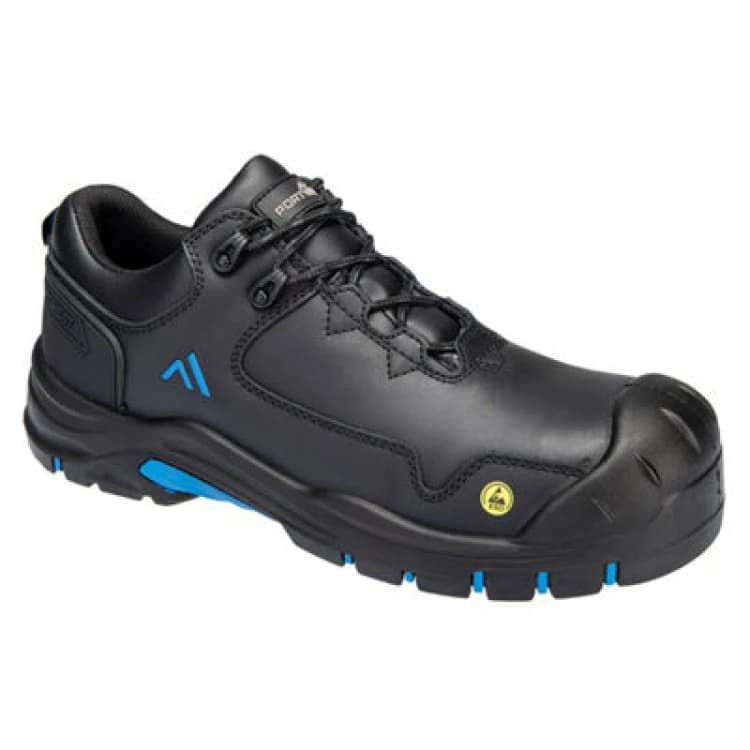 Image of Portwest Apex Compositelite ESD Safety Shoes FC19BKB38 Colour: Black / Blue