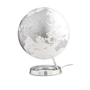 Image of Nova Rico Atmosphere 30cm Illuminated Globe - Bright Chrome