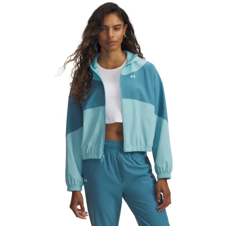 Image of Womens waterproof jacket Under Armour Rival Bleu Female S