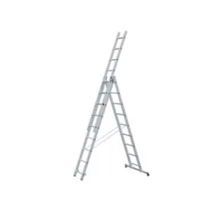 Image of Zarges Light Trade Combination Ladder 3-Part 3 x 9 Rungs