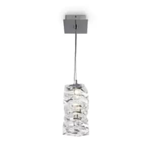 Image of Maytoni Coil Modern Pendant Ceiling Light Chrome 3000K