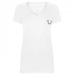Image of TRUE RELIGION Reflective T Shirt - White 1700