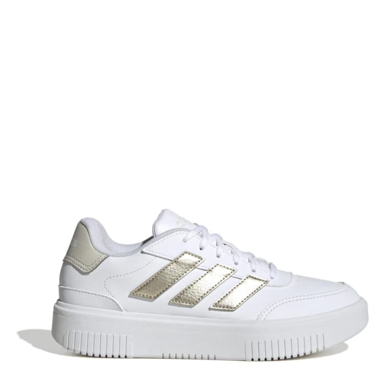 Image of adidas Courtblock Trainers Wht/Gold female 5 (38)