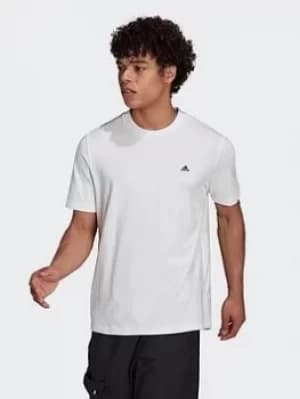Image of adidas Sportswear Comfy And Chill T-Shirt, White, Size XL, Men