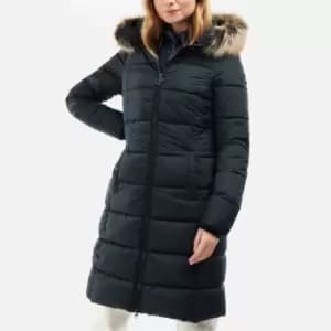 Image of Barbour Womens Rosoman Quilted Coat - Black - UK 8