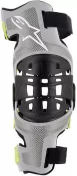 Image of Alpinestars Bionic-7 Knee Protectors, black-grey Size M black-grey, Size M