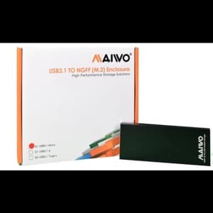 Image of Maiwo USB 3.1 M.2 SSD Enclosure Black