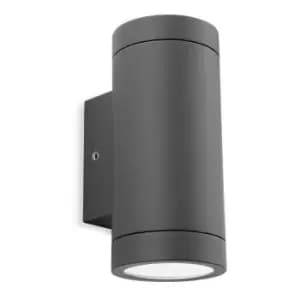 Image of Wall lamp 2 bulbs Shelby, graphite