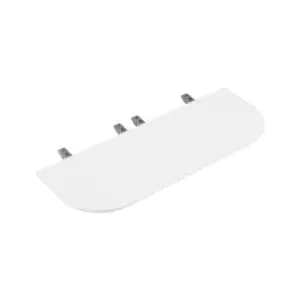 Image of 1600 X 600 CB Bench D End White - Silver