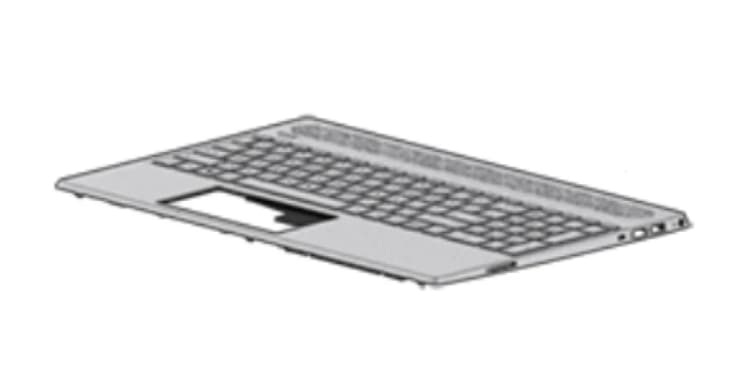 Image of HP L35339-B31 laptop spare part Housing base + keyboard