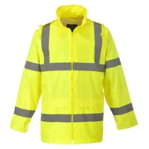 Image of Portwest Hi Vis Rain Jacket Yellow M