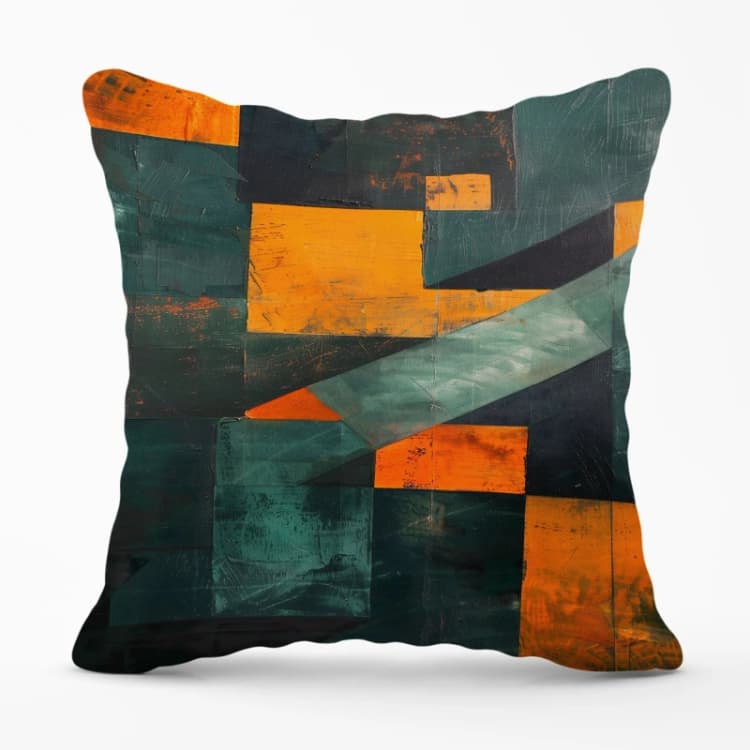 Image of Warren Reed - Designer Dynamic Angles Cushions Size: 33cm x 48cm Multicolor Unisex 33cm x 48 cm