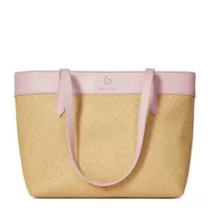 Image of Ted Baker Magdar Raffia Tote Bag - Pink