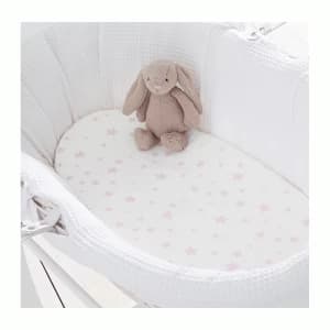 Image of Silentnight Moses Fitted Sheet Pair - Pink Star