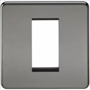 Image of KnightsBridge Screwless 1G Modular Faceplate - Black Nickel