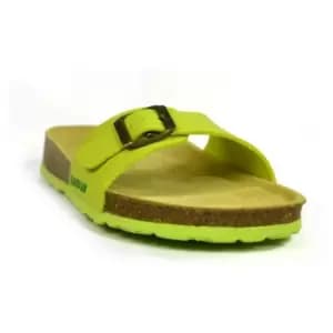 Image of Sanosan Womens/Ladies Malaga Sano Sandals (7 UK) (Lime/Brown)