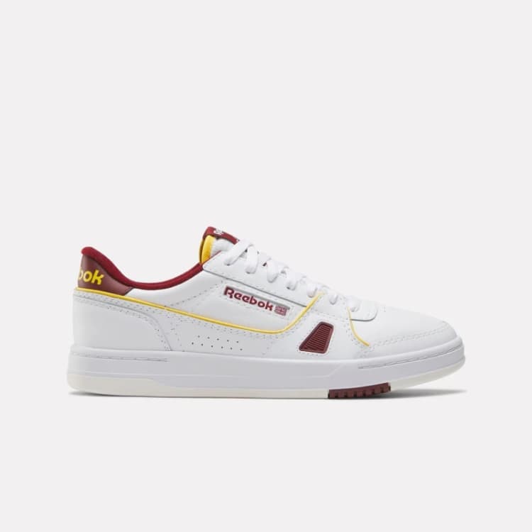 Image of Reebok LT Court Trainers White Red male UK 2.5