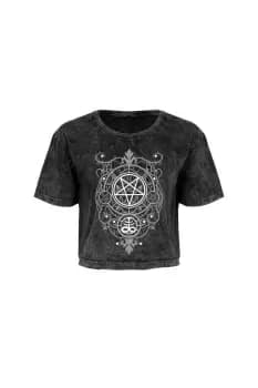 Image of Aureate Pentagram Oversized Crop Top