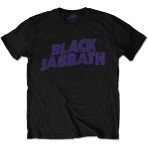 Image of Black Sabbath - Wavy Logo Vintage Mens XXX-Large T-Shirt - Black