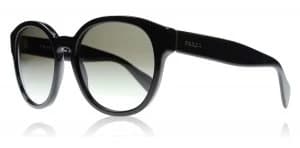 Image of Prada PR18RS Sunglasses Black 1AB0A7 56mm