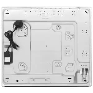 Image of Montpellier MGH61BG 60cm 4 Burner Gas Hob on Black Glass Cast Iron Sup