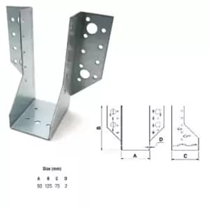 Image of Moderix Jiffy Timber Joist Hangers Decking Lofts Roofing Zinc Packs - Size 50 x