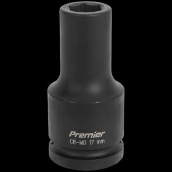 Image of Sealey 3/4" Drive Deep Hexagon Impact Socket Metric 3/4" 17mm