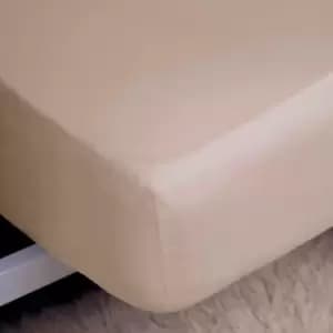 Image of Belledorm 400 Thread Count 100% Egyptian Cotton 15" Extra Deep Fitted Sheet, Oyster, Single