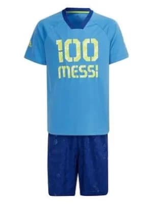 Image of Boys, adidas Messi Set, Blue, Size 7-8 Years