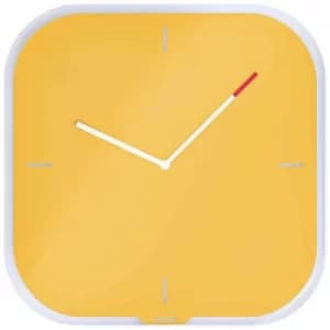 Image of Leitz Cosy Silent Glass Wall Clock, Blue