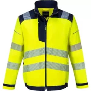 Image of Portwest T500 PW3 Hi Vis Work Jacket Yellow / Navy 3XL