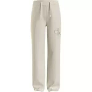 Image of Calvin Klein Jeans Monogram Off Placed Sweatpants - Cream