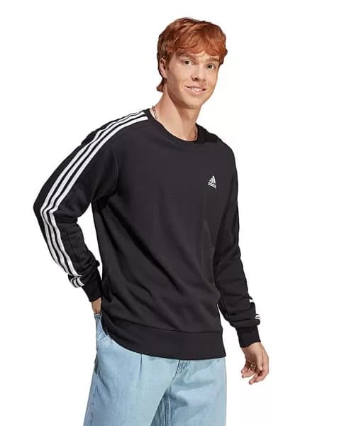 Image of Adidas adidas Fleece Sweatshirt Black Male S34/37 HB72417