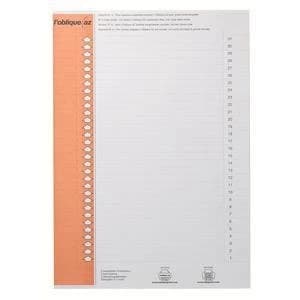 Image of Elba Tab Inserts White for Ultimate AZV Lateral Files Pack of 250
