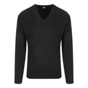 Image of PRO RTX Mens Pro Acrylic V Neck Sweater (XL) (Black)