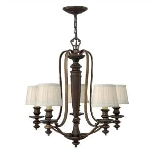 Image of 5 Light Multi Arm Chandelier Royal Bronze Finish, E14