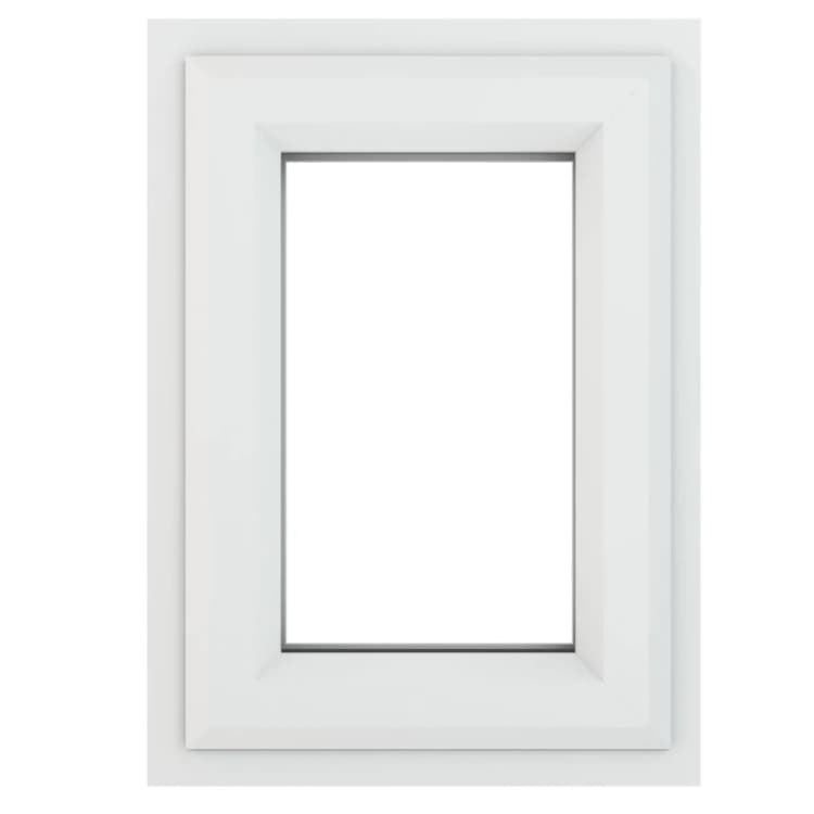 Image of Crystal uPVC Window A Rated Top Opener 610mm x 610mm Clear Glazing - White 3WH610610