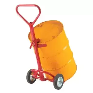 Image of Drum trolley for mauser drums with pneumatic wheels - 350kg capacity
