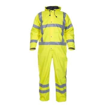 Image of Ureterp SNS High Visibility Waterproof Coverall Saturn Yellow - Size 2XL
