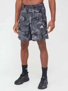 Image of adidas Camo Short - Grey, Size 2XL, Men