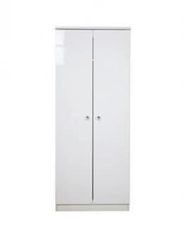 Image of Swift Lumiere Ready Assembled 2 Door Wardrobe With Lights